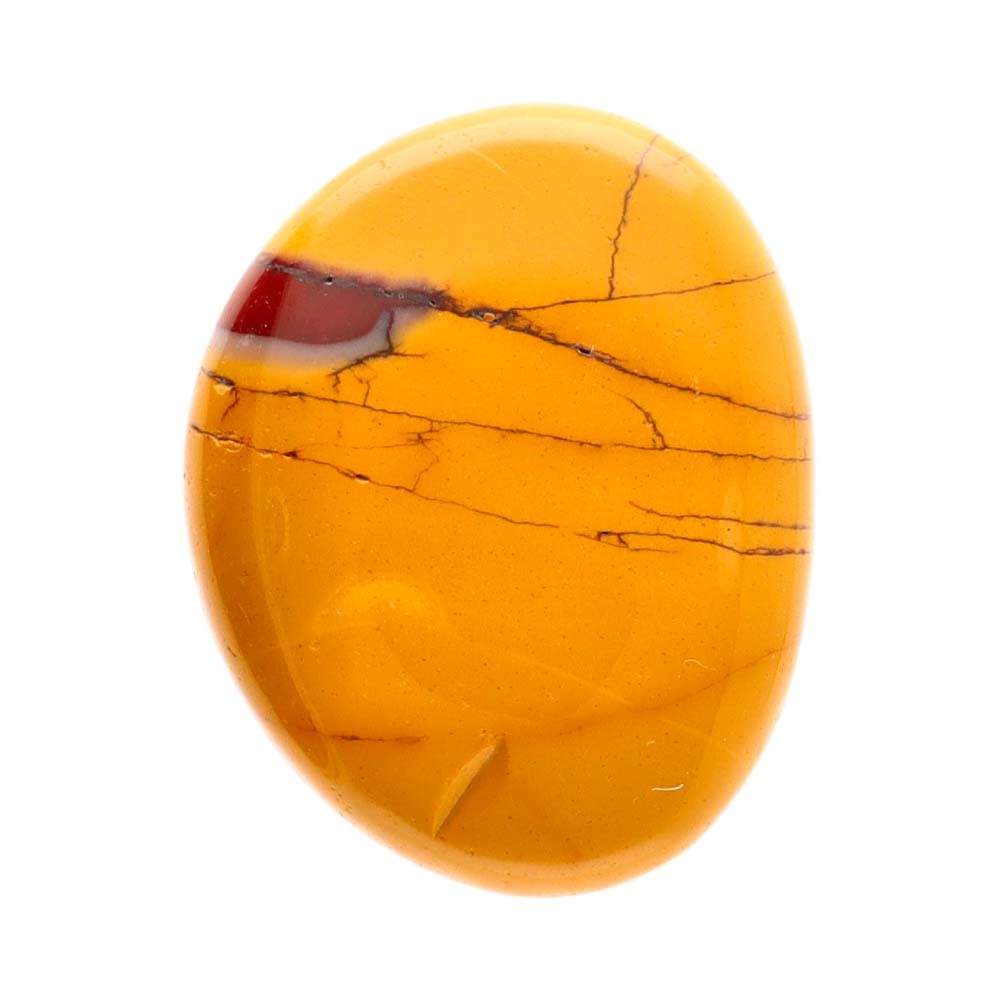 Mookaite Jasper Flat Polished Stone – 4.5–5 cm - Auras Workshop Auras Workshop