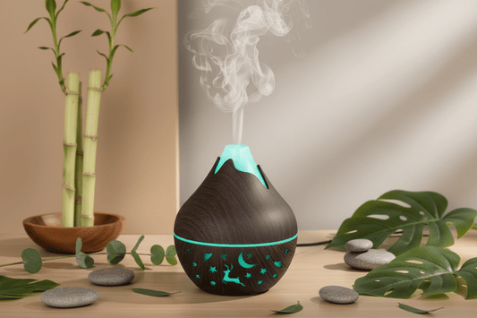 🌙✨ Moon & Stars USB Diffuser Humidifier – 200ml | Small & Portable | Dark Wood, Pine & White - Auras Workshop Auras Workshop