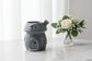 🍄✨ Mushroom House Oil & Wax Burner – Grey | Decorative Ceramic Burner - Auras Workshop Auras Workshop