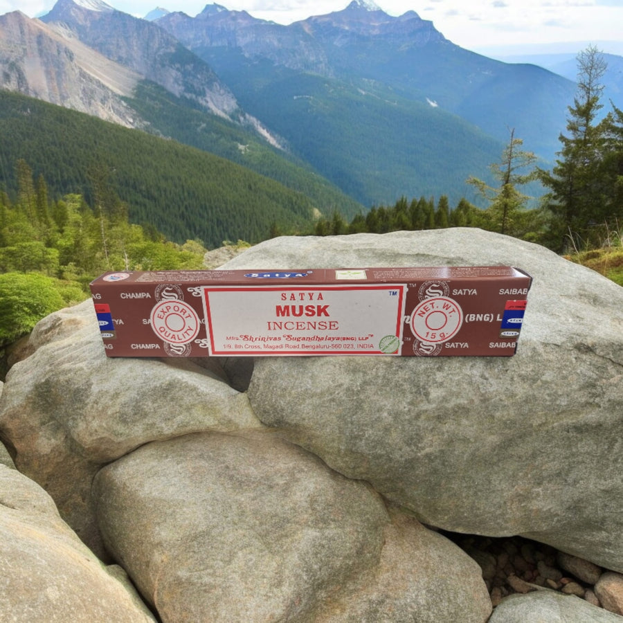 Satya Musk Incense Sticks  – Warm, Earthy & Sensual Aroma