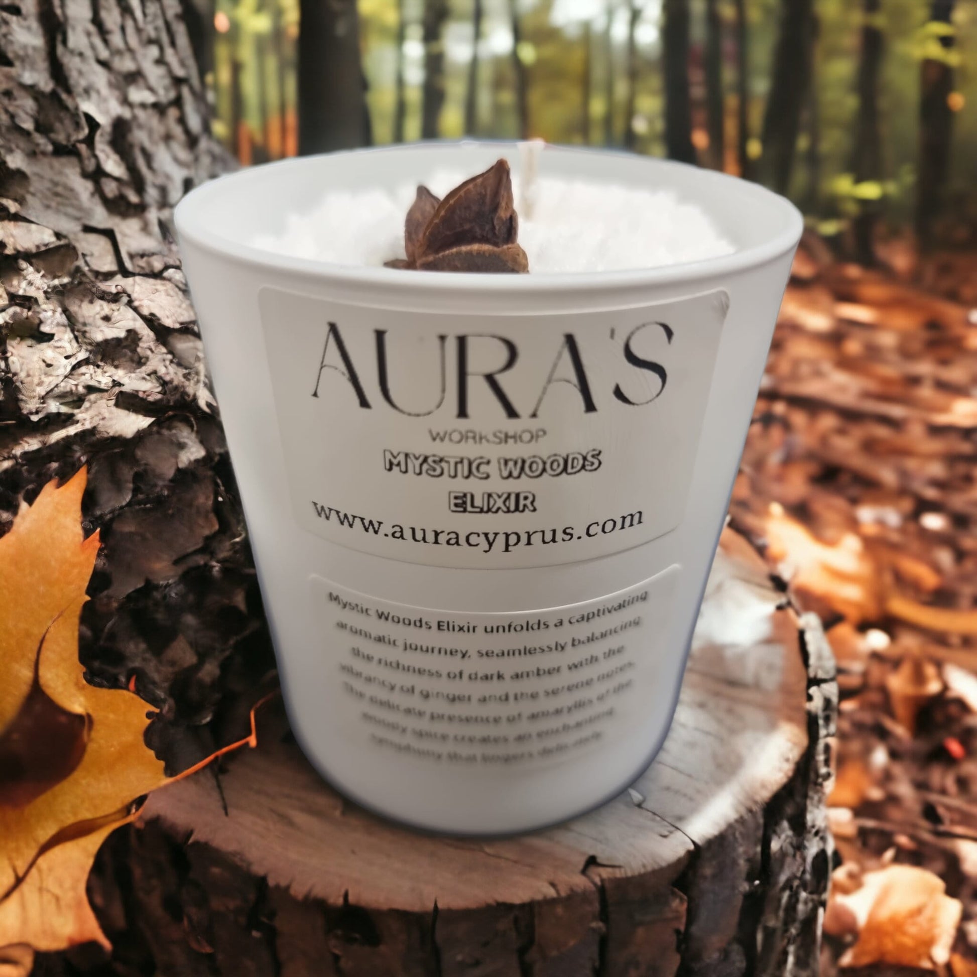 Mystic Woods Elixir Scent - Eco Snow Candle - Auras Workshop Auras Workshop