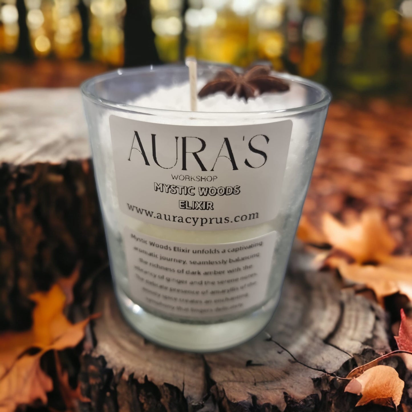 Mystic Woods Elixir Scent - Eco Snow Candle - Auras Workshop Auras Workshop