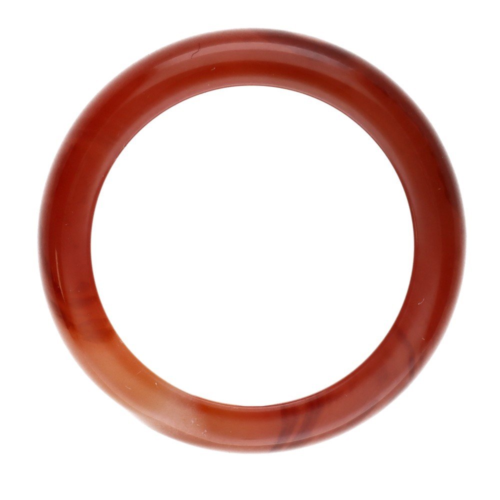 Natural Carnelian Crystal Ring – Solid Stone Band - Auras Workshop Auras Workshop