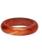 Natural Carnelian Crystal Ring – Solid Stone Band - Auras Workshop Auras Workshop
