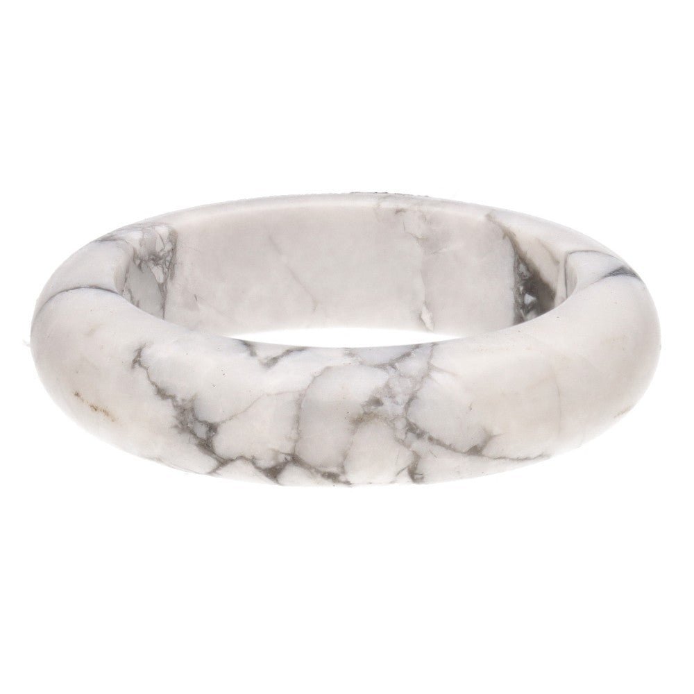 Natural Howlite Crystal Ring - Auras Workshop Auras Workshop