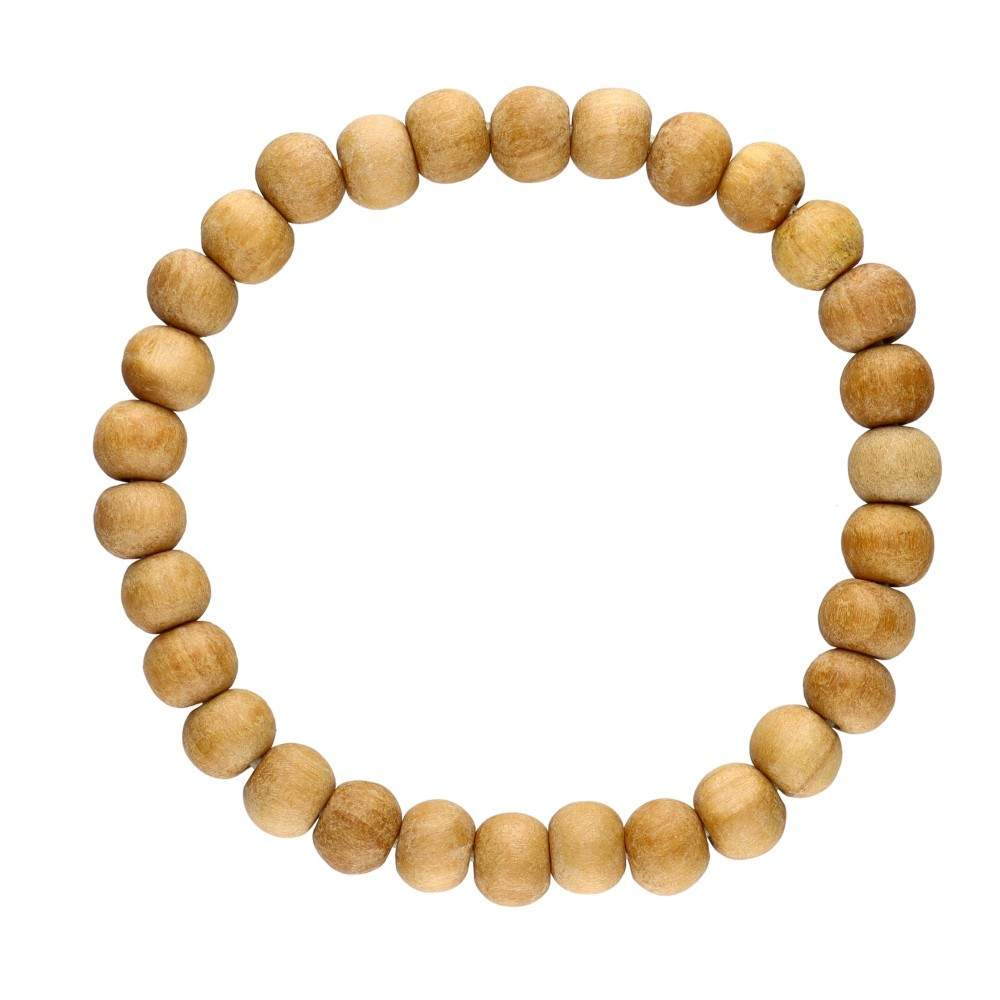 Natural Sandalwood 8mm Bead Bracelet - Auras Workshop Auras Workshop