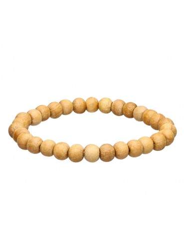 Natural Sandalwood 8mm Bead Bracelet - Auras Workshop Auras Workshop
