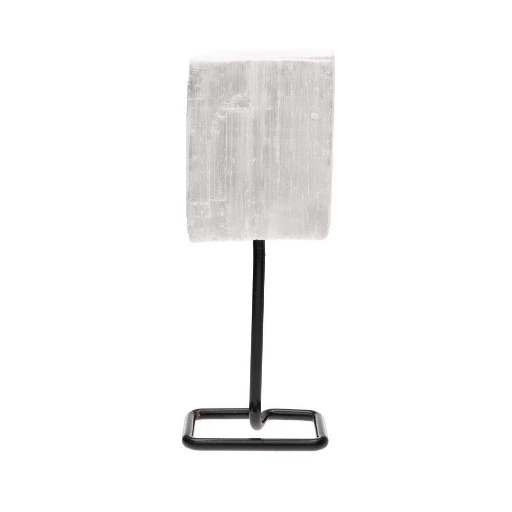 Natural Selenite Crystal Pedestal – 14cm - Auras Workshop Auras Workshop