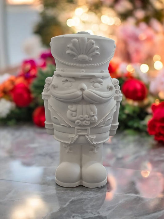 Nut Cracker in White Porcelain - Christmas Edition Home Decoration - Auras Workshop Auras Workshop