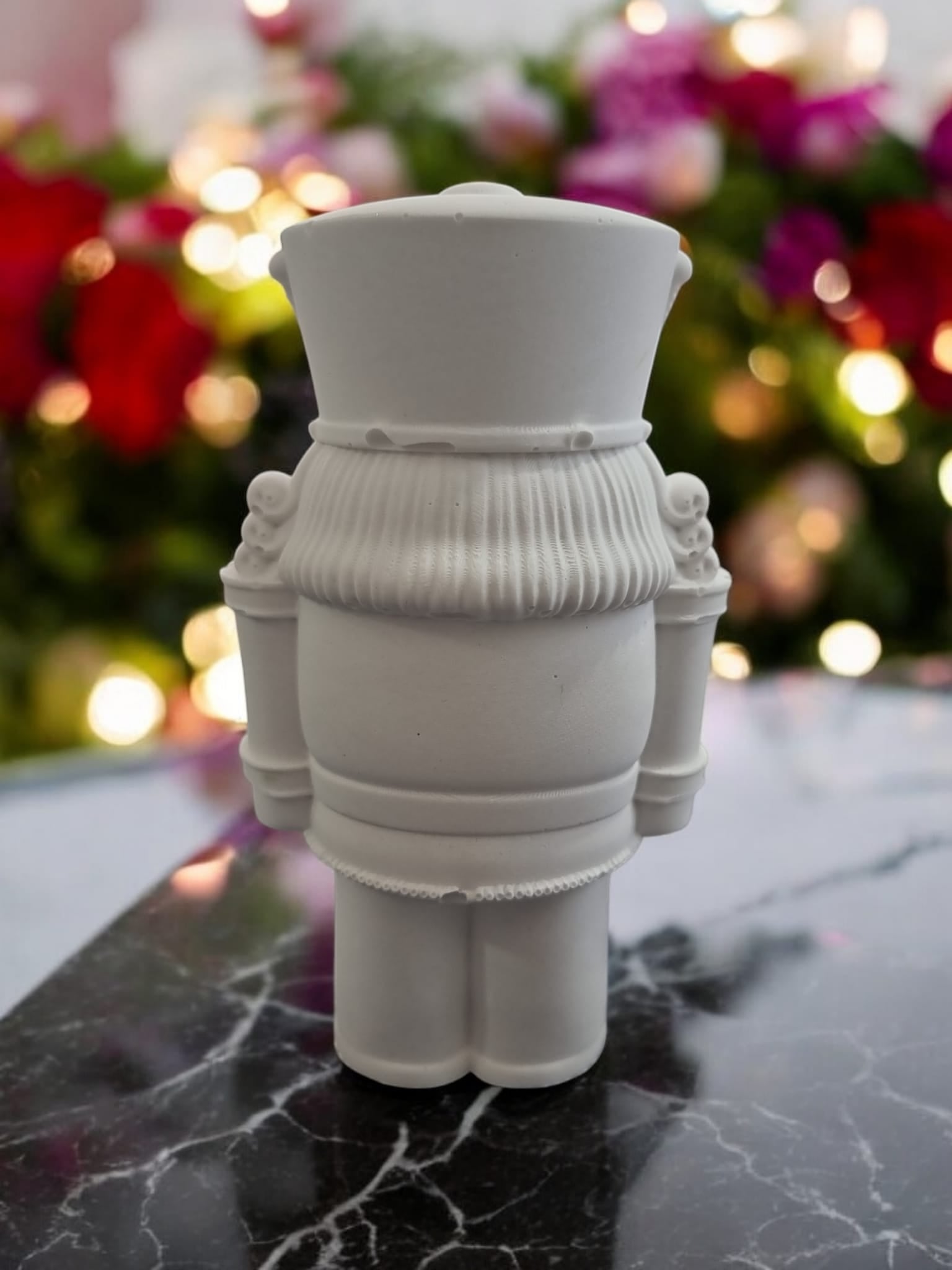 Nut Cracker in White Porcelain - Christmas Edition Home Decoration - Auras Workshop Auras Workshop