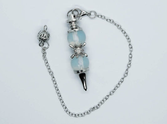 Opalite Dorje Pendulum – Crystal Dowsing Pendulum for Energy Healing - Auras Workshop Auras Workshop