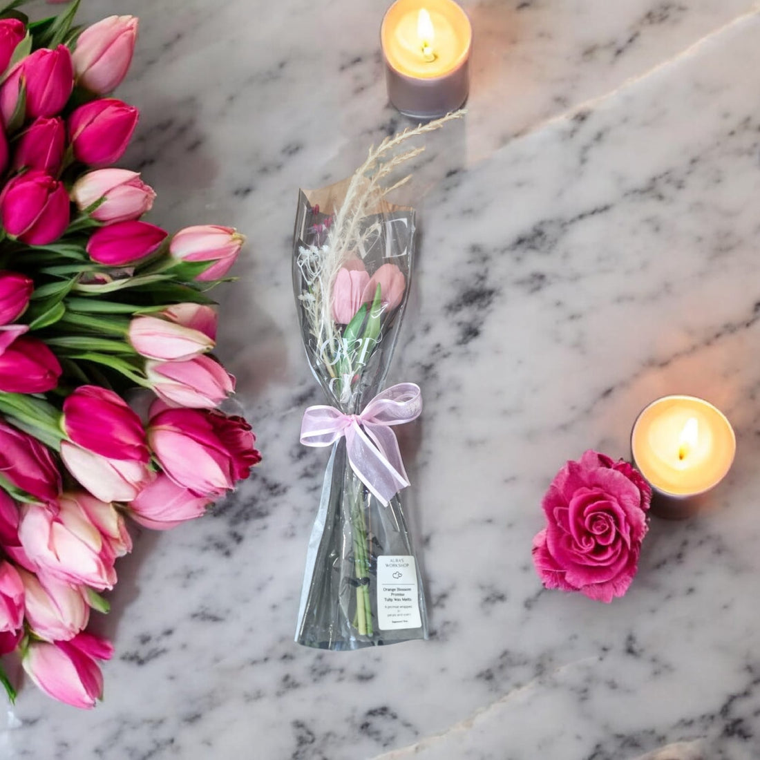 🌷✨ Orange Blossom Promise Tulip Wax Melts | Aura’s Workshop | Rapeseed Wax | Valentine’s Gift - Auras Workshop Auras Workshop