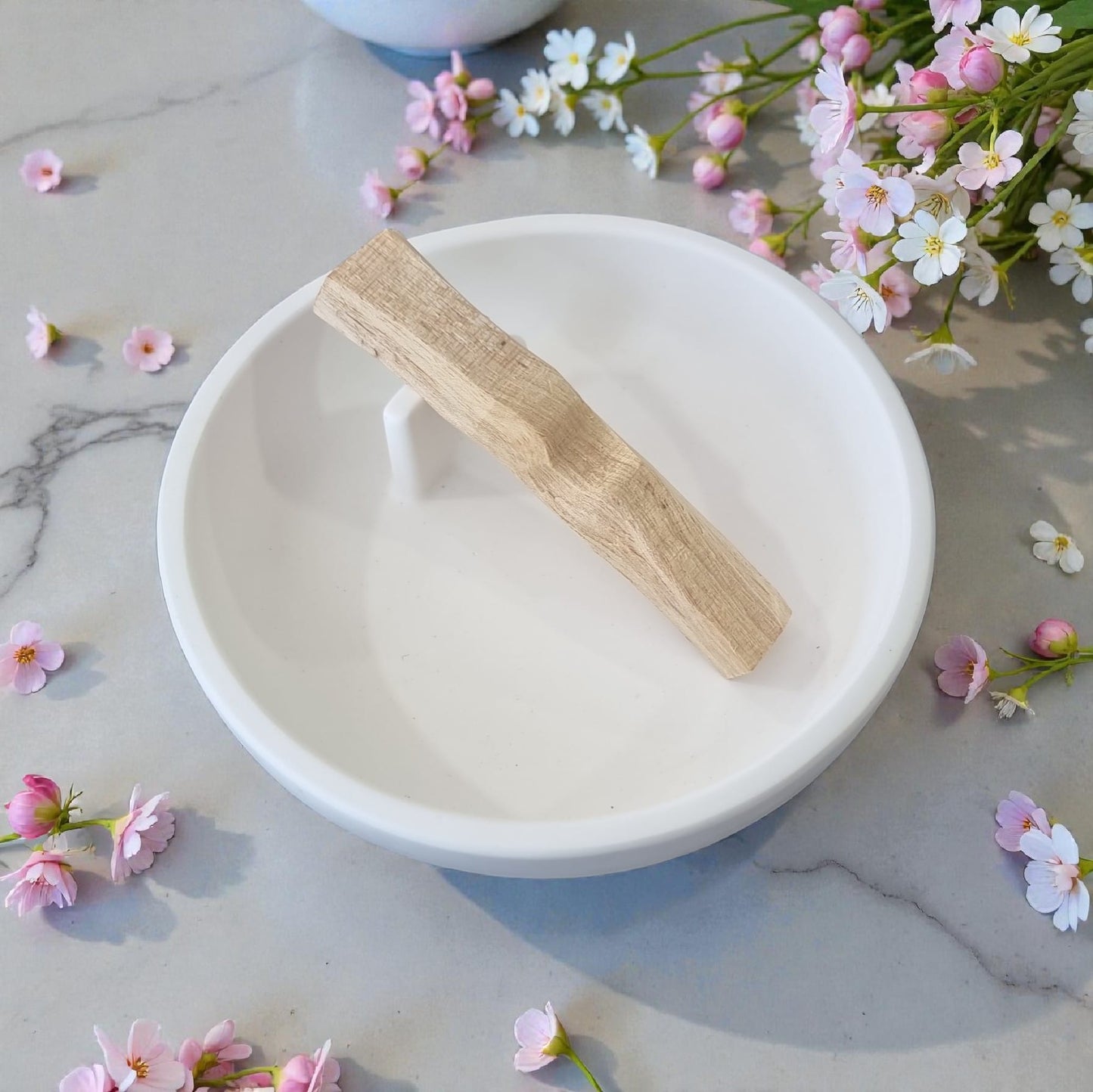 🌿 Palo Santo Ceramic Dish | Minimal Ritual Burner Tray - Auras Workshop Auras Workshop