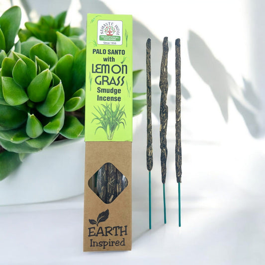 Palo Santo with Lemon Grass Earth Inspired Smudge Incense - Auras Workshop Auras Workshop