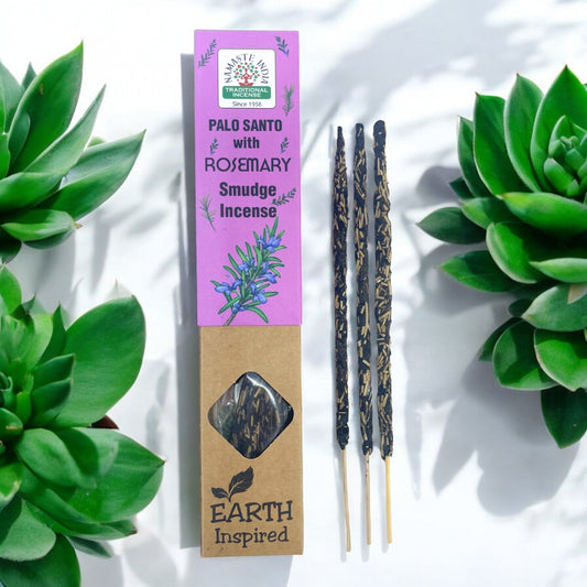 Palo Santo with Rosemary Earth Inspired Smudge Incense - Auras Workshop Auras Workshop