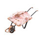 Mini Pink Opal Crystal Wheelbarrow Ornament – 9 cm