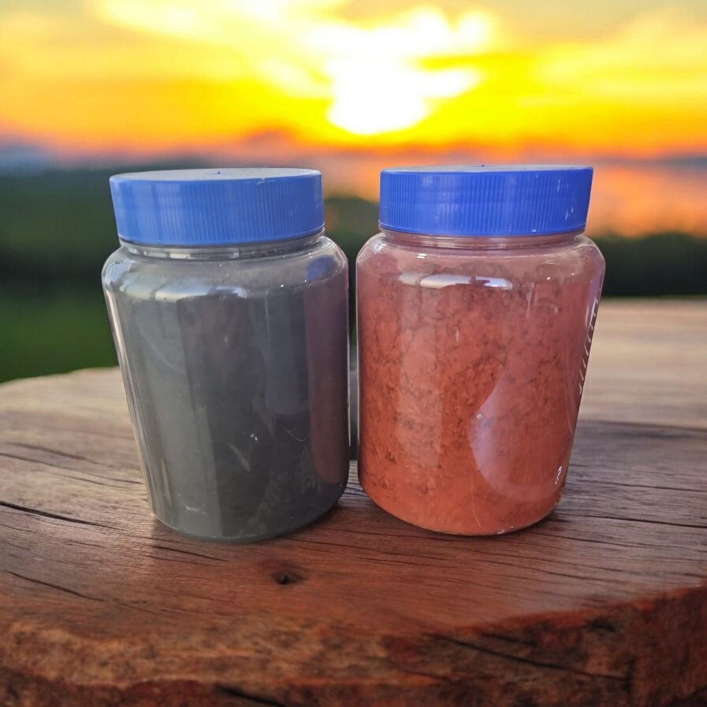 🎨 Powder Stain Set 1L – Red & Black Pigments for Cement Projects - Auras Workshop Auras Workshop