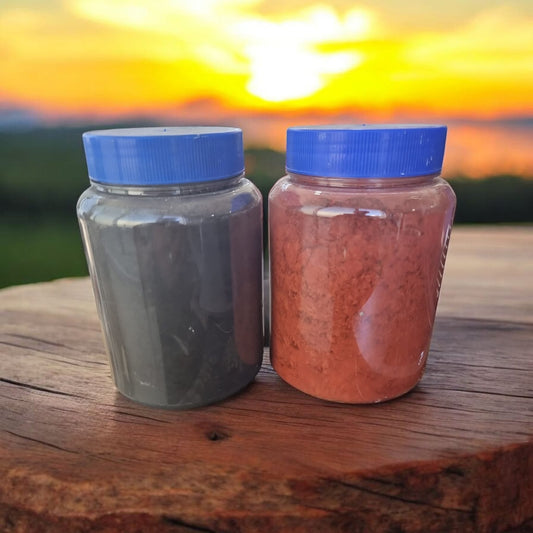 🎨 Powder Stain Set 1L – Red & Black Pigments for Cement Projects - Auras Workshop Auras Workshop