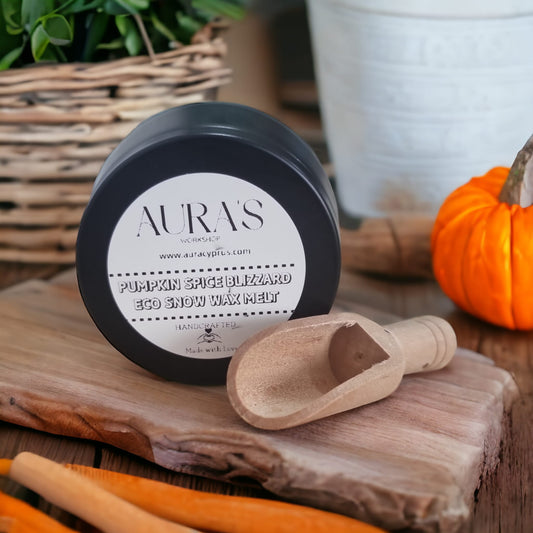 Pumpkin Spice Blizzard Eco Snow Wax Melt with Wooden Spoon - Auras Workshop Auras Workshop