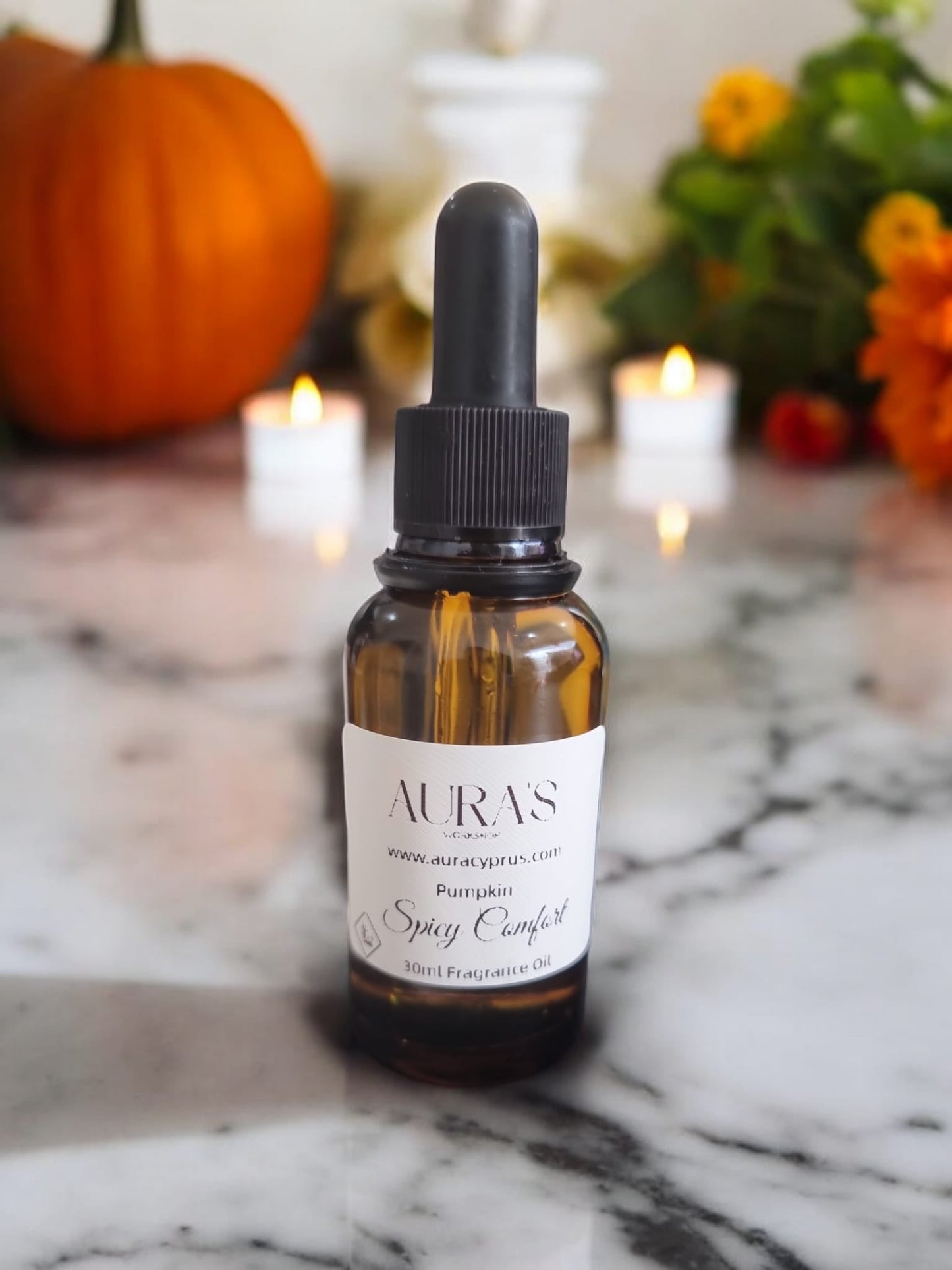 Pumpkin Spicy Comfort Fragrance Oil - 30ml - Auras Workshop Auras Workshop