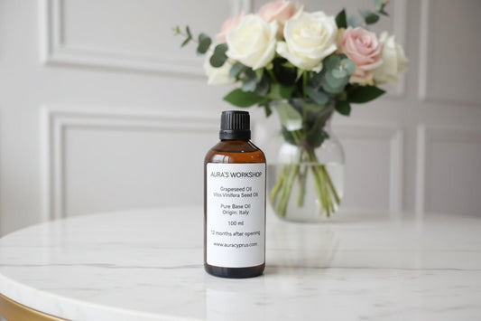 Pure Grapeseed Oil 100ml – Vitis Vinifera Seed Oil - Auras Workshop Auras Workshop