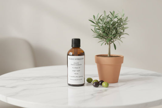 Pure Olive Oil 100ml – Olea Europaea Base Oil - Auras Workshop Auras Workshop