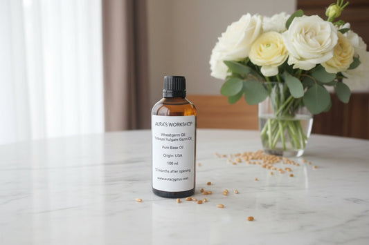 Pure Wheatgerm Oil 100ml – Triticum Vulgare Germ Oil - Auras Workshop Auras Workshop
