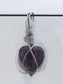 Purple Amethyst Crystal Wire Pendent - Auras Workshop Auras Workshop