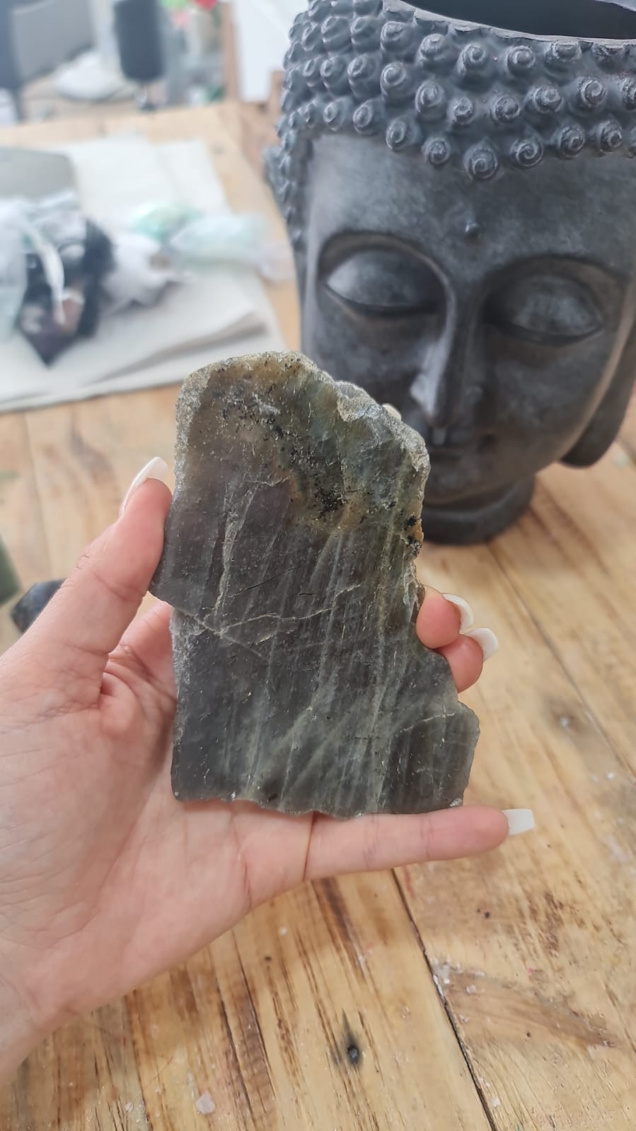Purple Flash Labrodorite Slab