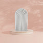 Rainbow Arch Decor Handcrafted - White with Glitter - Auras Workshop Auras Workshop