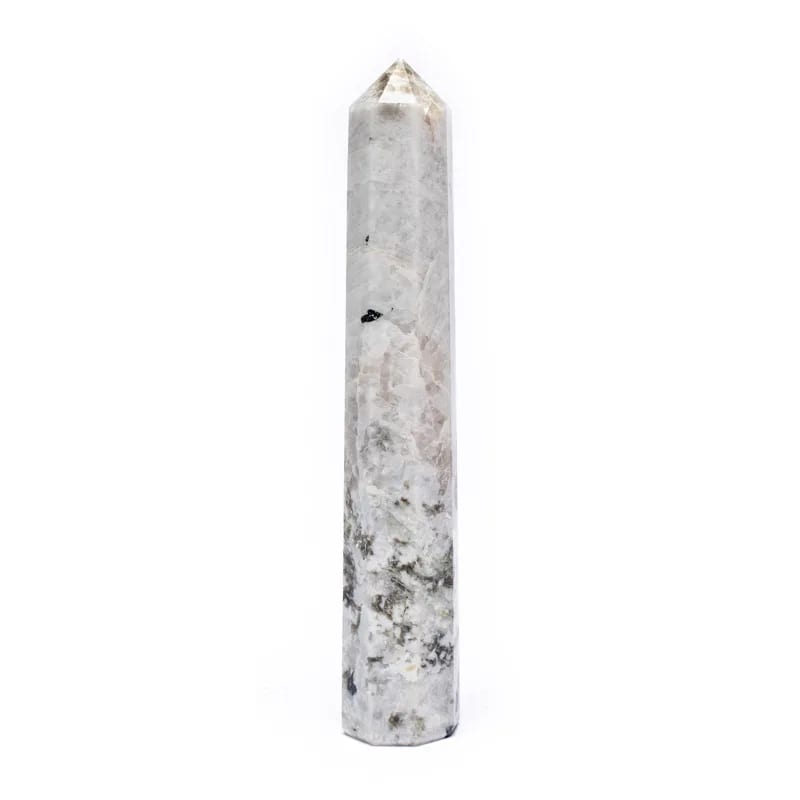 Rainbow Moonstone Obelisk - Auras Workshop Auras Workshop