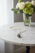Raw Black Obsidian Crystal Macramé Necklace – Protection & Grounding Crystal Jewellery - Auras Workshop Auras Workshop