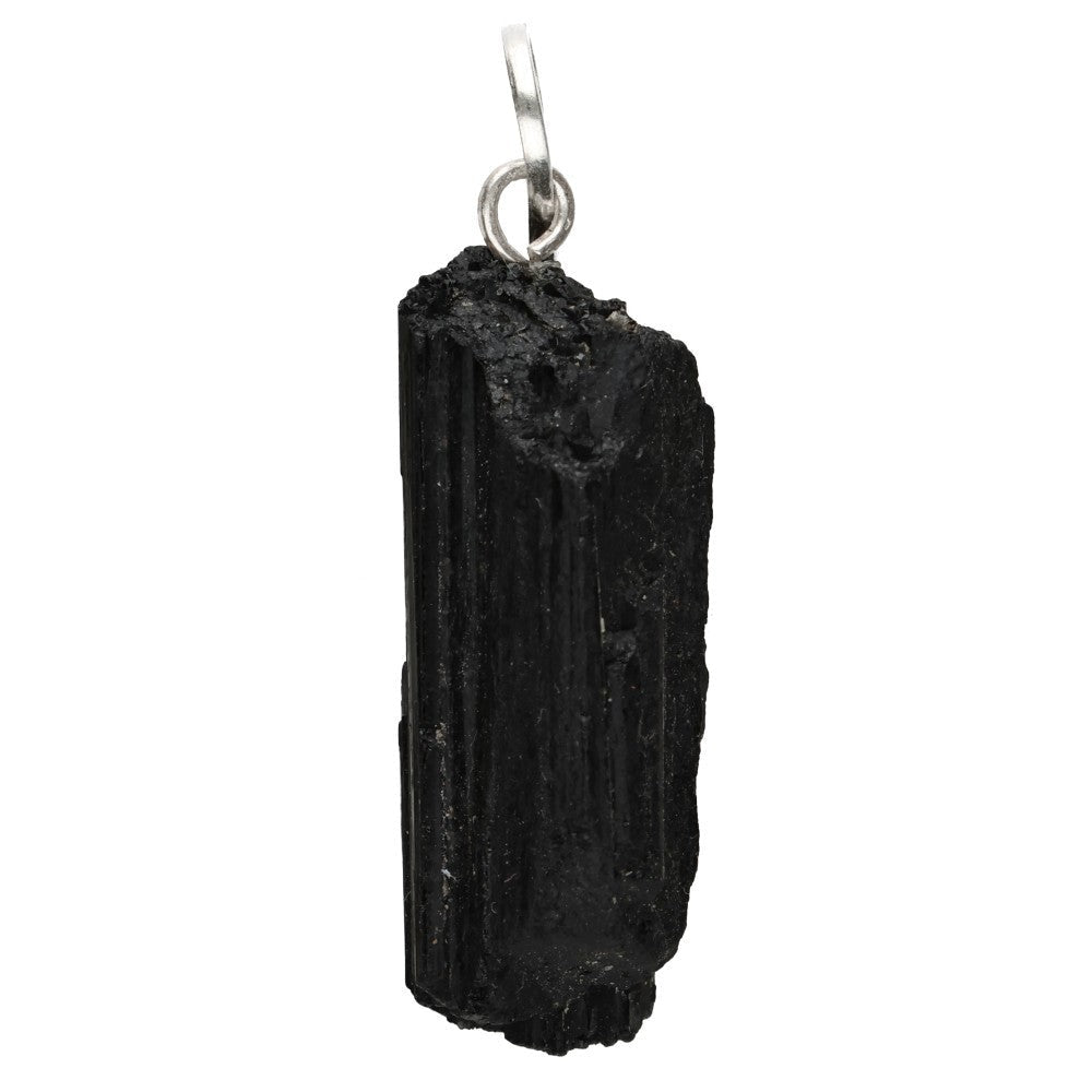 Raw Black Tourmaline Crystal Pendant – Crystal Jewellery - Auras Workshop Auras Workshop