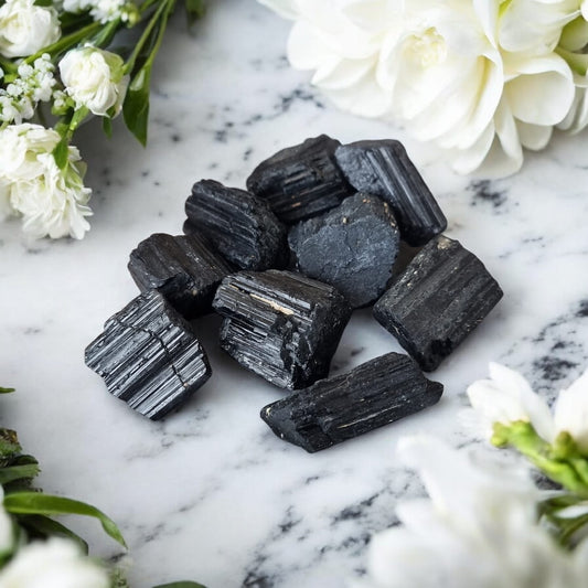 🖤✨ Raw Black Tourmaline Stone | Approx. 3–5cm | Protection & Grounding Crystal - Auras Workshop Auras Workshop