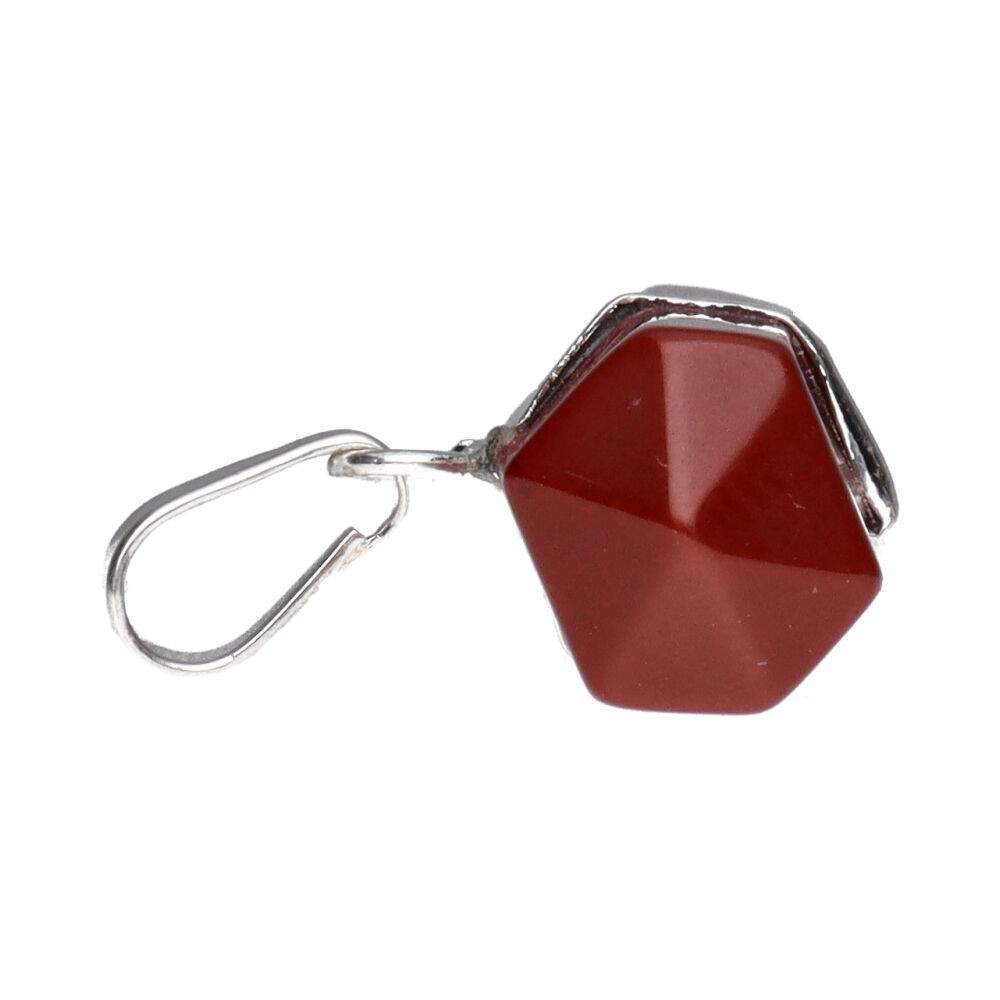 Red Jasper Double-Terminated Horizontal Pendant –Crystal Jewellery - Auras Workshop Auras Workshop