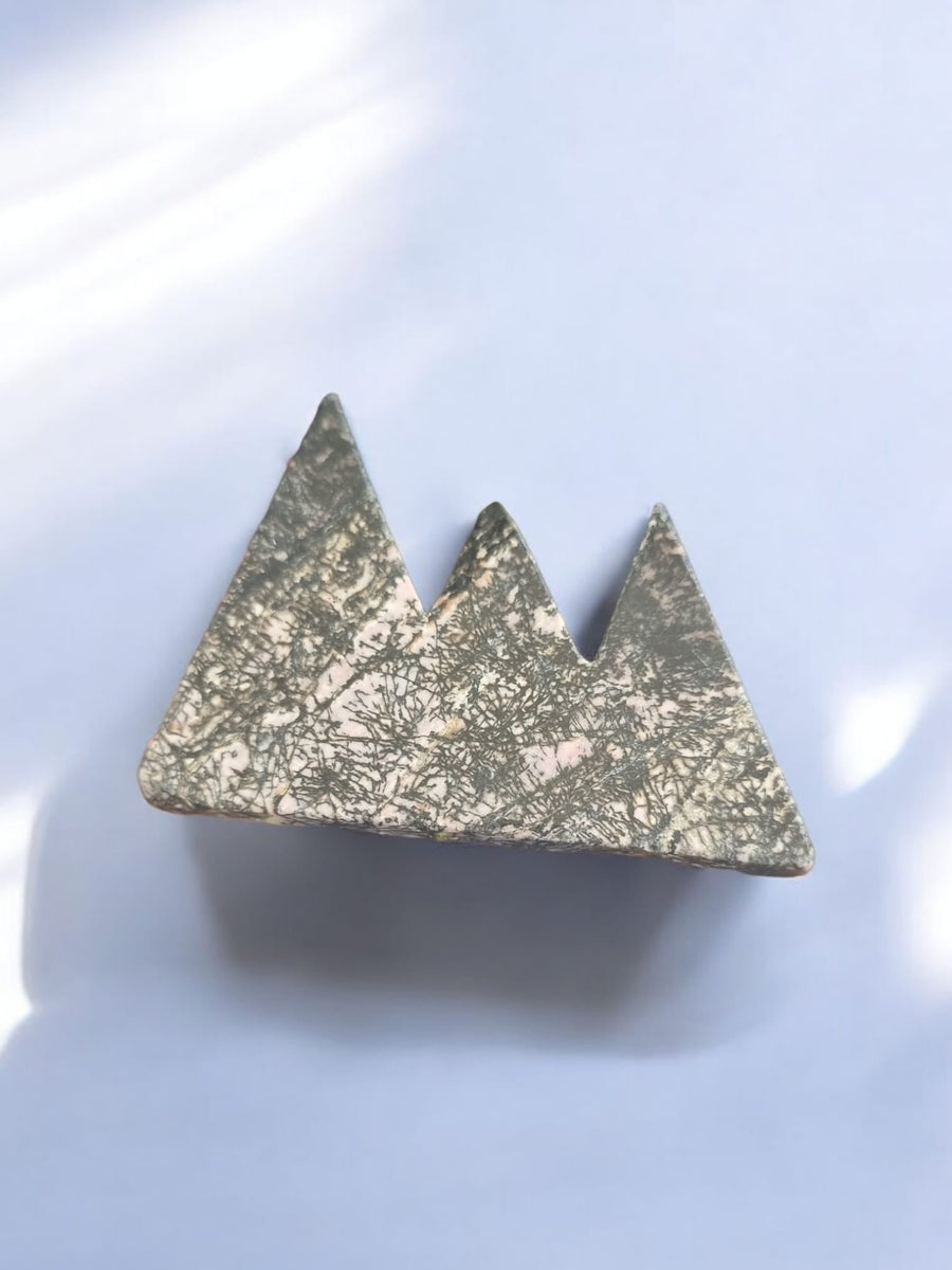 Rhodonite Mountain Carving Crystal