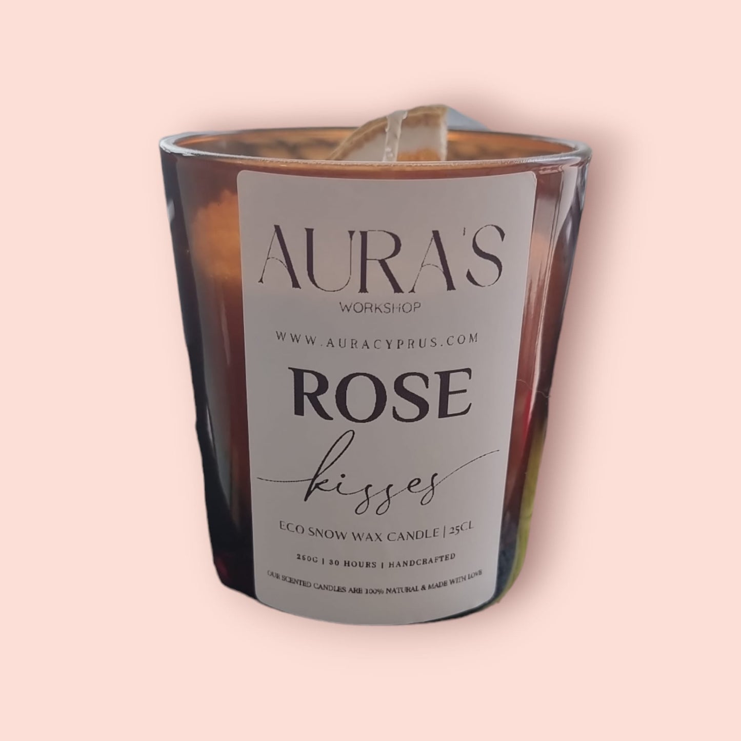 Rose Kisses Scent - Eco Snow Candle - Auras Workshop Auras Workshop