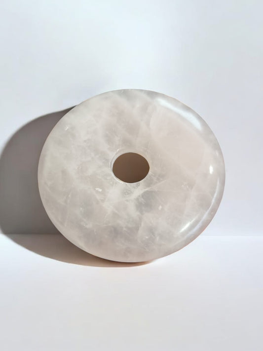 Rose Quartz Donut Crystal - Auras Workshop Auras Workshop