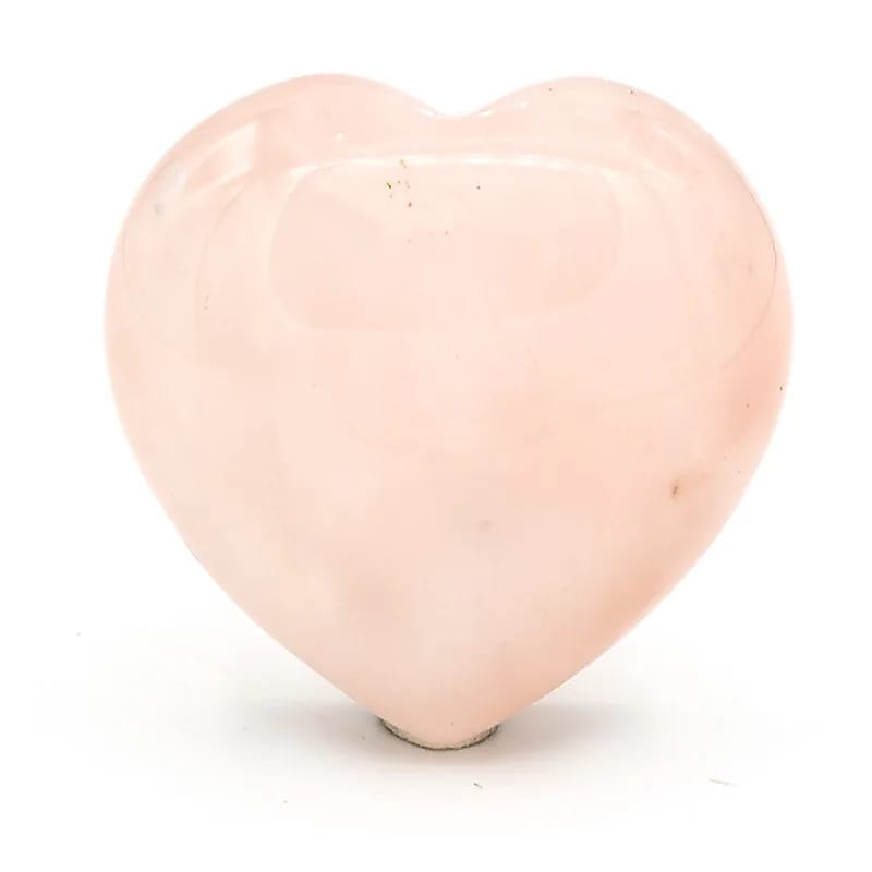 Rose Quartz Heart Worry Stones