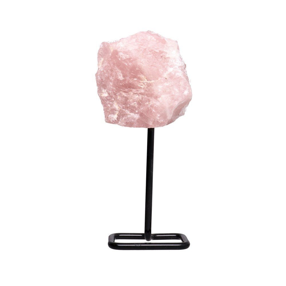 Rose Quartz Mini Crystal Stand – Love, Harmony & Heart Chakra Décor - Auras Workshop Auras Workshop