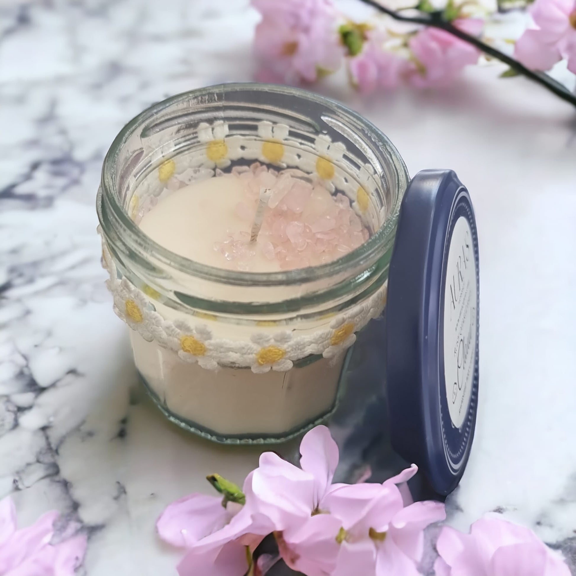 Rosy Quartz Baby Cloud Scent Candle - Auras Workshop Auras Workshop