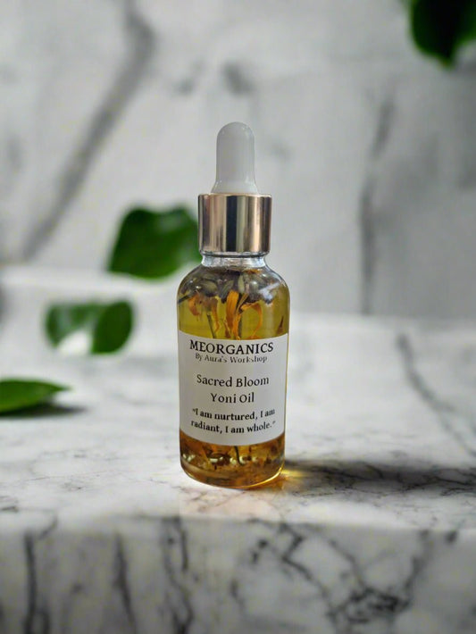 Sacred Bloom Yoni Oil – Nurturing & Grounding Ritual Oil (30ml) - Auras Workshop Auras Workshop