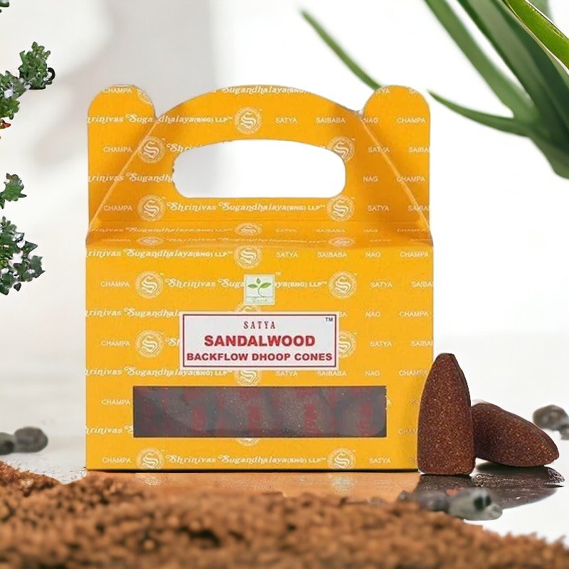 Sandalwood Backflow Incense Cones - Auras Workshop Auras Workshop