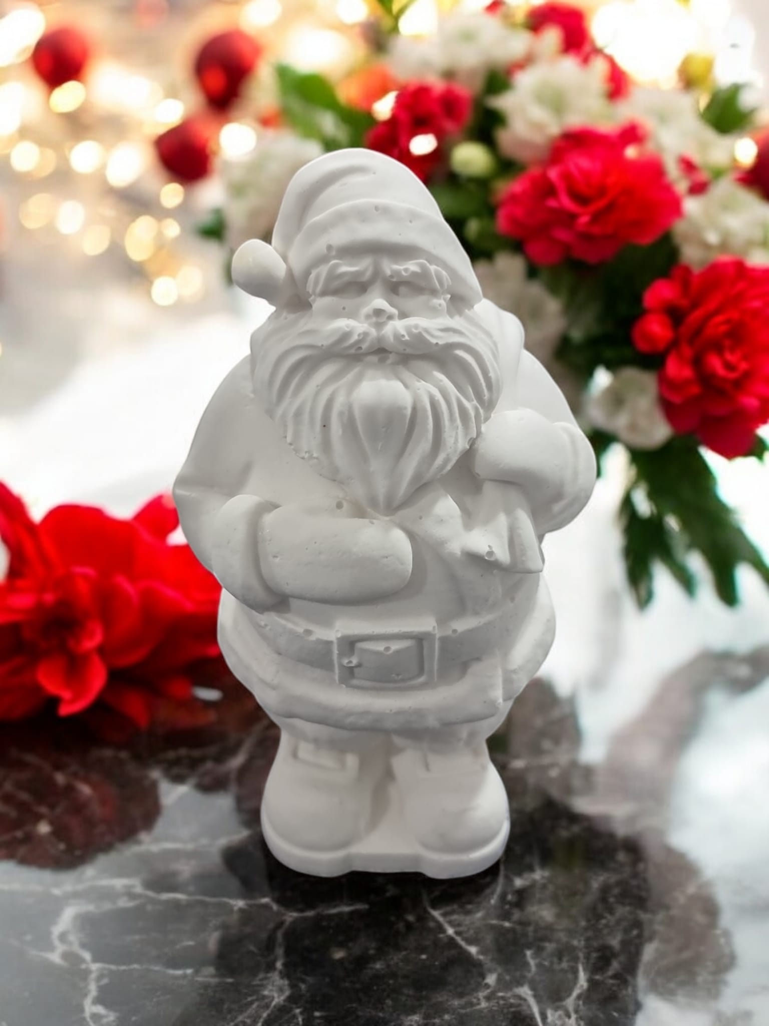 Santa Claus White Porcelain - Christmas Edition Home Decoration - Auras Workshop Auras Workshop