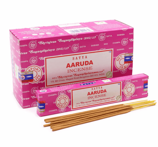 Satya Aaruda Incense Sticks 15g – Cleansing, Protection & Grounding - Auras Workshop Auras Workshop