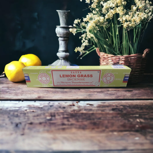 Satya Lemon Grass Incense Sticks - Auras Workshop Auras Workshop