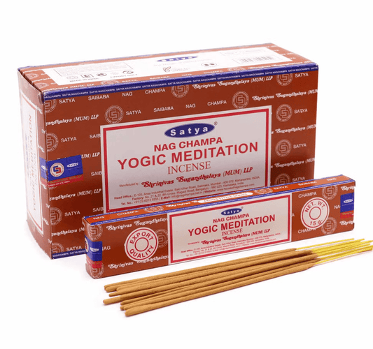 Satya Yogic Meditation Incense Sticks 15g – Meditation, Mindfulness & Inner Balance - Auras Workshop Auras Workshop