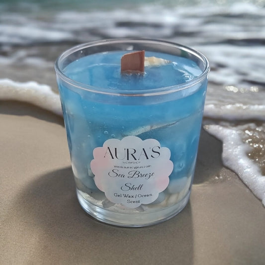 Sea Breeze Shell Gel Wax Ocean Scent - Auras Workshop Auras Workshop