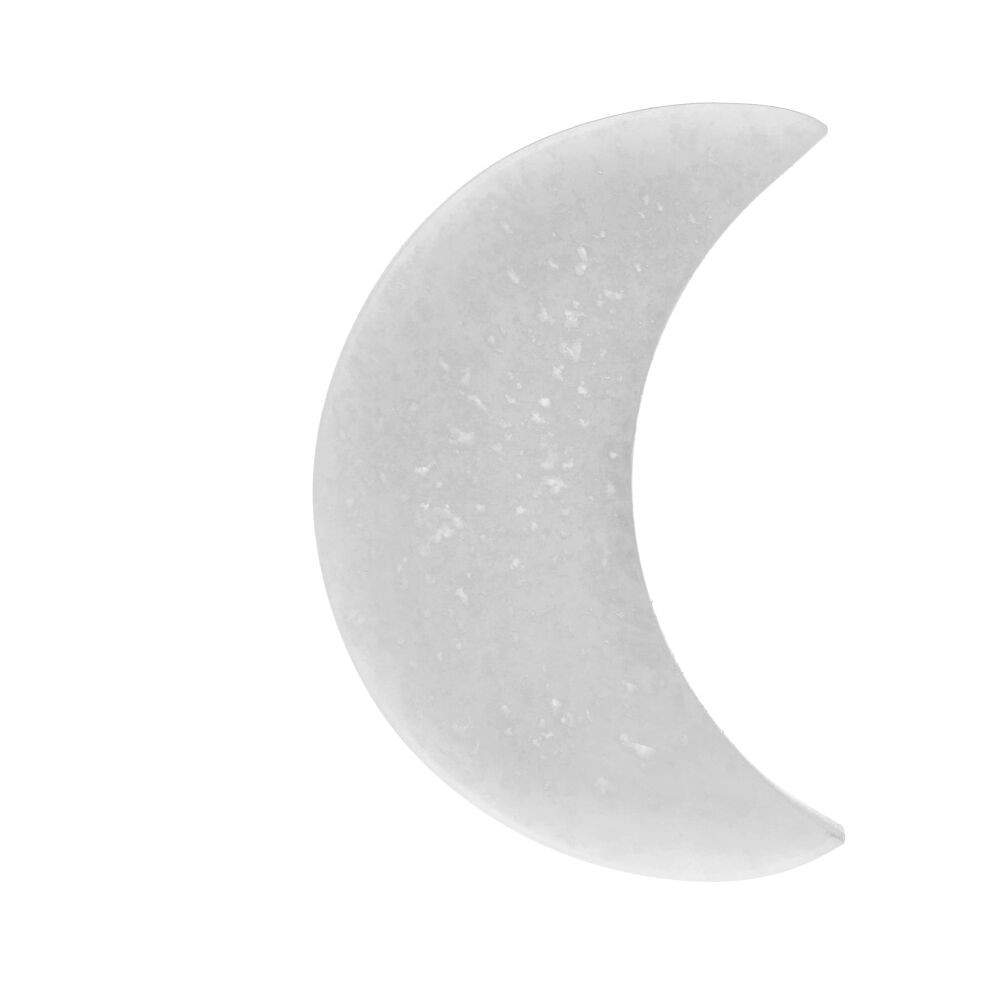 Selenite Crescent Moon Crystal – 7.6 cm - Auras Workshop Auras Workshop