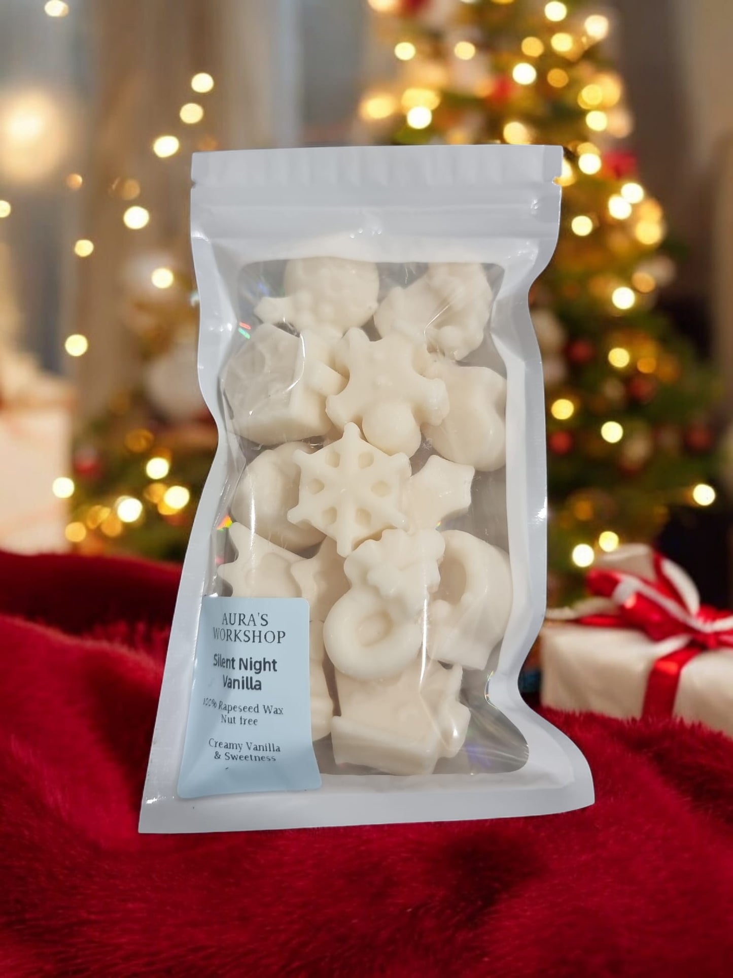 Silent Night Vanilla Christmas Shape Wax Melts - Auras Workshop Auras Workshop